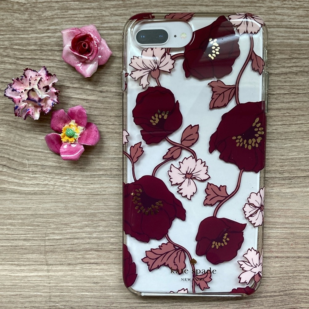 Kate Spade iPhone case clear floral 8/7/6s/6plus